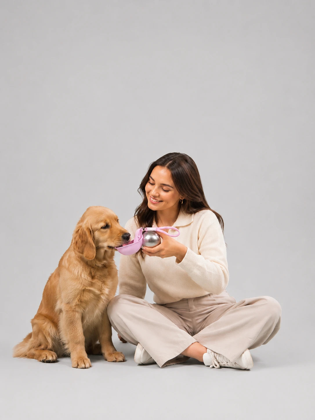 Barkbly™ Insulated Dog Water Bottle with Collapsible Silicone Bowl