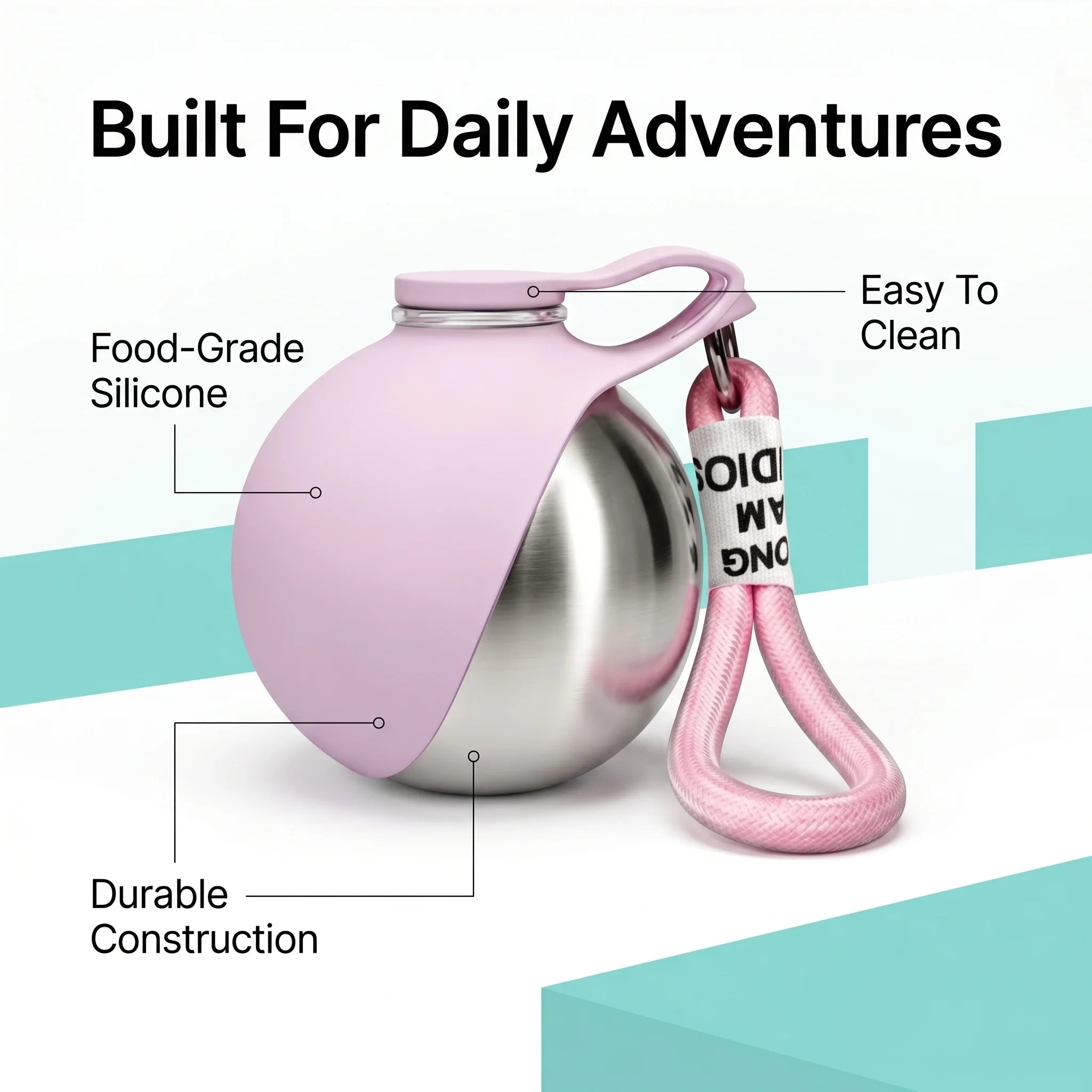 Barkbly™ Insulated Dog Water Bottle with Collapsible Silicone Bowl