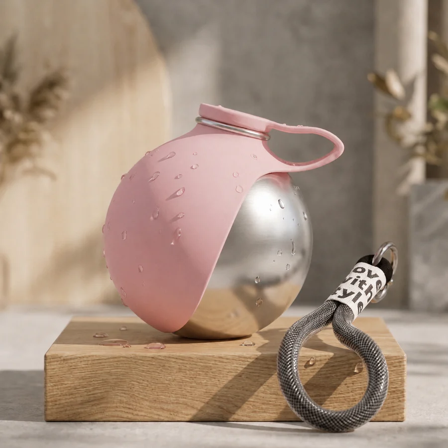 Barkbly™ Insulated Dog Water Bottle with Collapsible Silicone Bowl